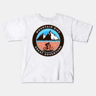 Mountain bike great adventure Kids T-Shirt